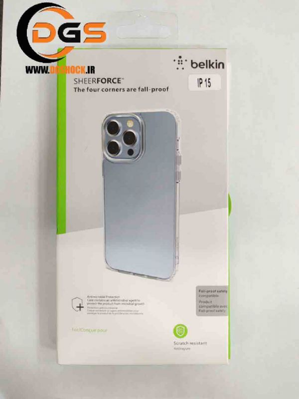 گارد شفاف BELKIN دور لنز نقره ای آیفون 15