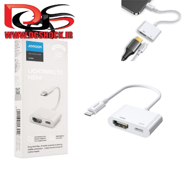 مبدل لایتنینگ به اچ دی ام آی جویروم مدل Joyroom Lightening to HDMI S-H141