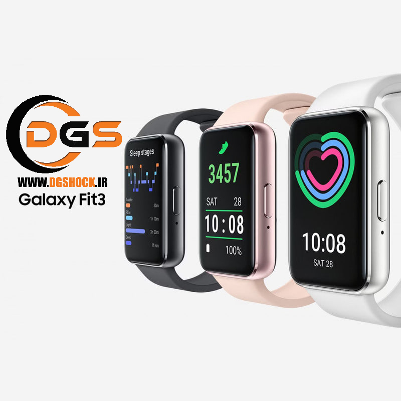 ساعت هوشمند سامسونگ رنگ سیلور مدل Galaxy Fit3 SM-R390 با گارانتی 18ماهه